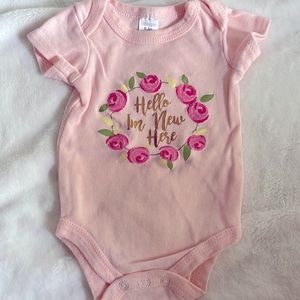 Gently used onesie. 0-3 months